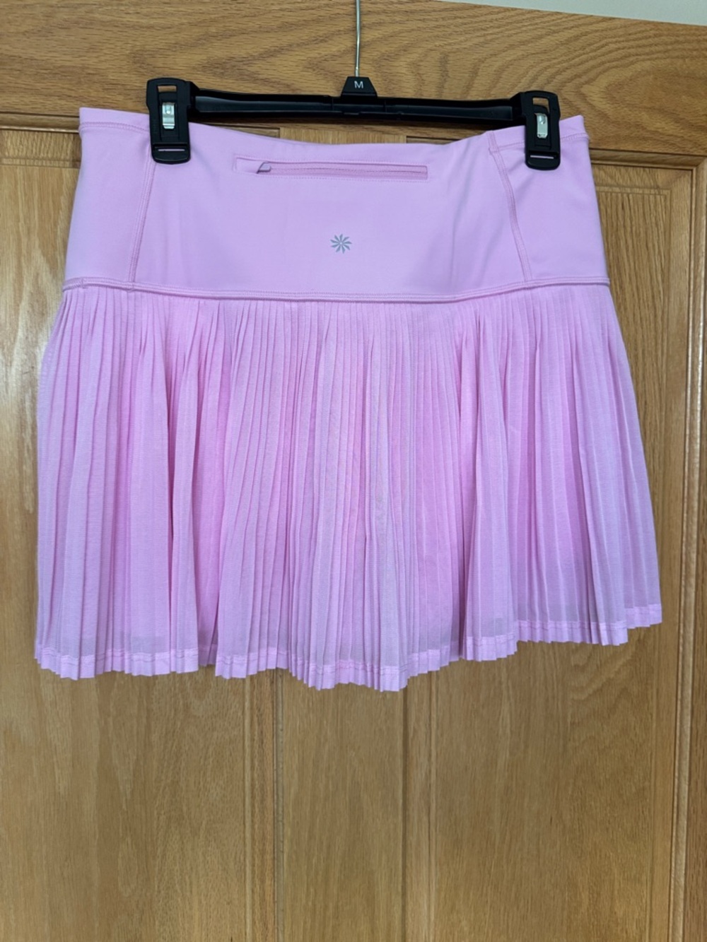 Athleta A-Game Two-toned Pink Pleated Mini Skirt Skort size M 13.5” - Picture 4 of 8